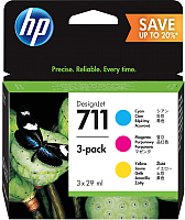 

Комплект картриджей HP, 711 3-pack (P2V32A)