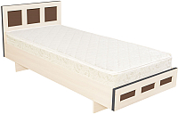 Односпальная кровать Барро М1 КР-017.11.02-01 70x186 (дуб молочный) - 