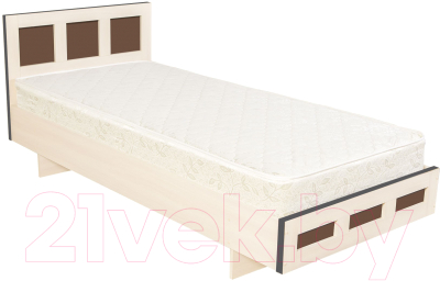 Односпальная кровать Барро М1 КР-017.11.02-01 70x186 (дуб молочный)