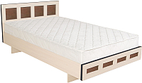 Полуторная кровать Барро М1 КР-017.11.02-14 140x186 (дуб молочный) - 