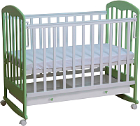 Детская кроватка Фея 325 (белый/мята) - 