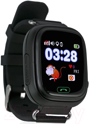 Умные часы детские Wonlex GW100 (черный)