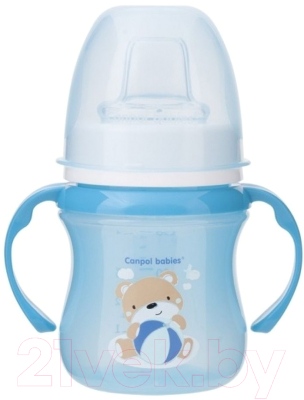 

Поильник Canpol, С разноцветным рисунком;голубой, Easy Start Sweet fun / 35/207