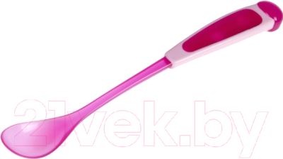 Ложка для кормления Canpol С длинной ручкой 5+ / 56/582 (розовый)