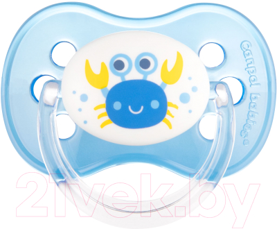 Изображение товара Пустышка Canpol Природа латексная круглая 6-18мес / 22/607 (синий)