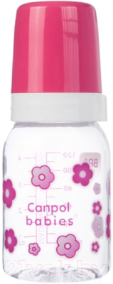 Бутылочка для кормления Canpol 3+ / 11/82 (120мл, розовый)