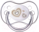 Пустышка Canpol Newborn Baby силиконовая круглая 0-6мес / 22/562 (бежевый) - 