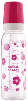 Бутылочка для кормления Canpol 12+ / 11/810 (250мл, розовый)