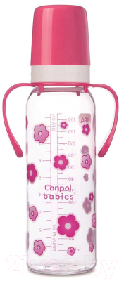 Бутылочка для кормления Canpol 12+ / 11/815 (250мл, розовый)
