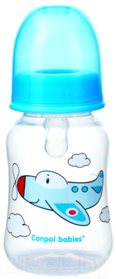 

Бутылочка для кормления Canpol, Прозрачный;с разноцветным рисунком;голубой, 3+ / 59/100