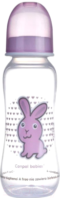 Изображение товара Бутылочка для кормления Canpol 0+ / 59/200 (250мл, розовый)
