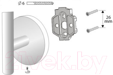 Держатель для туалетной бумаги Bisk 72092