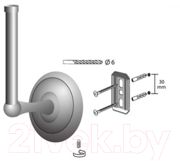 Держатель для туалетной бумаги Bisk 00404