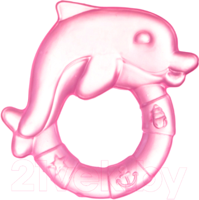 Прорезыватель для зубов Canpol Дельфин / 2/221 (розовый)