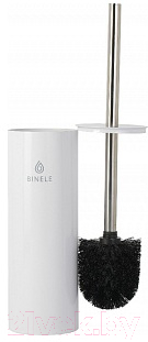 Ершик для унитаза Binele Lux BW01SW (эмалированная сталь/белый)