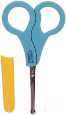 Ножницы для новорожденных Canpol Безопасные с чехлом / 2/809 (голубой)