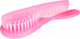 Набор для ухода за волосами детский Canpol Щетка для волос твердая и расческа / 2/419 (розовый) - 