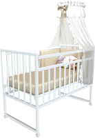 Детская кроватка VDK Magico Mini / Кр1-02м (белый) - 