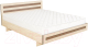 Полуторная кровать Барро М2 КР-017.11.02-14 140x186 (дуб молочный) - 