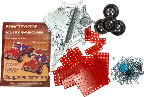 Конструктор Десятое королевство Ретро-авто / 00950 (300эл)