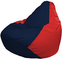 Бескаркасное кресло Flagman Груша Мега Г3.1-46 (темно-синий/красный) - 