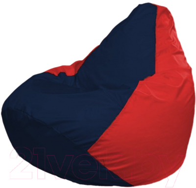 Бескаркасное кресло Flagman Груша Мега Г3.1-46 (темно-синий/красный)