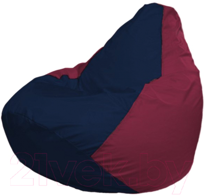 Бескаркасное кресло Flagman Груша Мега Г3.1-49 (темно-синий/бордовый)