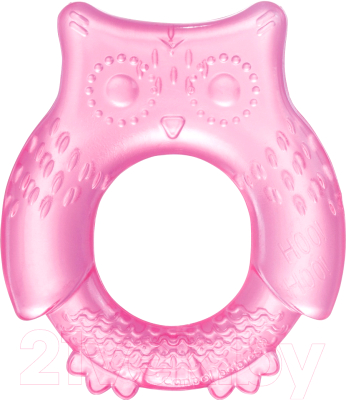 Прорезыватель для зубов Canpol Сова / 74/016 (розовый)