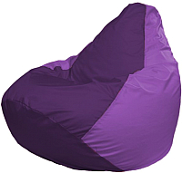 Бескаркасное кресло Flagman Груша Мега Г3.1-71 (фиолетовый/сиреневый) - 