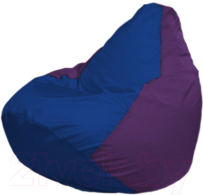Бескаркасное кресло Flagman Груша Мега Г3.1-117 (синий/фиолетовый)
