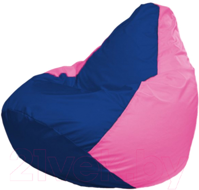 Бескаркасное кресло Flagman Груша Мега Г3.1-120 (синий/розовый)