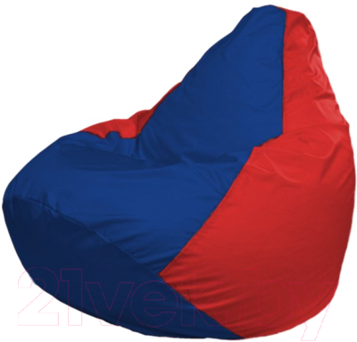 Бескаркасное кресло Flagman Груша Мега Г3.1-122 (синий/красный)