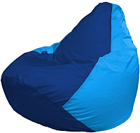 Бескаркасное кресло Flagman Груша Мега Г3.1-129 (синий/голубой) - 