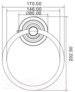 

Кольцо для полотенца Gerhans, K24004