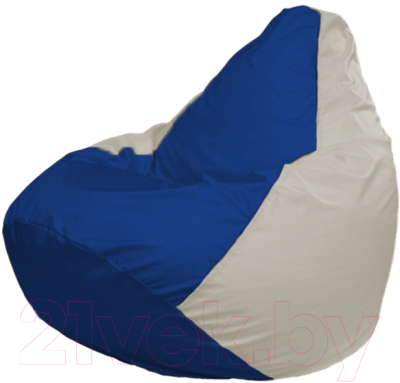 Бескаркасное кресло Flagman Груша Мега Г3.1-125 (синий/белый)