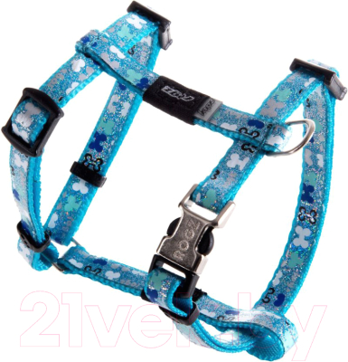 

Шлея Rogz, Lapz Trendy Tuigje Blue Bones M 16мм / RSJ523B