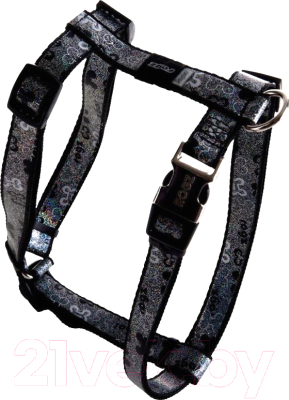 

Шлея Rogz, Lapz Trendy Tuigje Black Bones M 16мм / RSJ523A