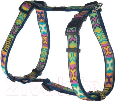 

Шлея Rogz, Jelly Tuigje Pop Art Navy 11мм / RSJ01BW