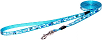 

Поводок Rogz, Lapz Trendy Lijn Lang Blue Bones XS 8мм / RHLL520B