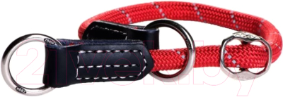 Ошейник-полуудавка Rogz Rope Obedience 12мм / RHBR1245C (красный)