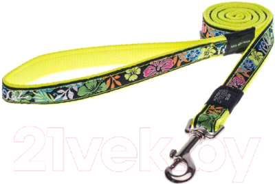 

Поводок Rogz, Jelly Lijn Multy Dayglo Floral 11мм / RHLM01BU