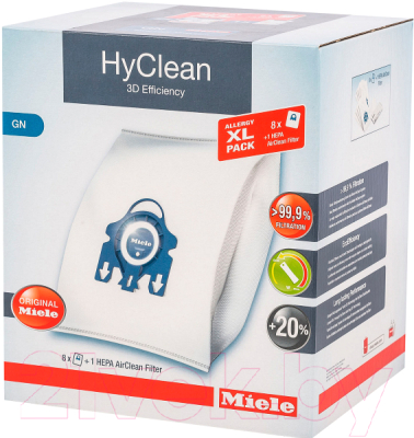 Комплект пылесборников для пылесоса Miele Allergy XL Pack 2 HyClean GN + фильтр HA50
