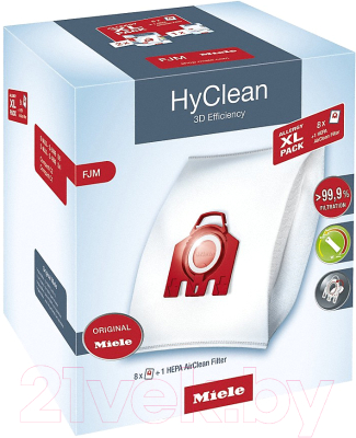 Комплект пылесборников для пылесоса Miele Allergy XL Pack 2 HyClean FJM + фильтр HA50