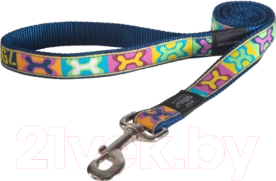 

Поводок Rogz, Armed Response Lijn Pop Art Navy 25мм / RHL02BW