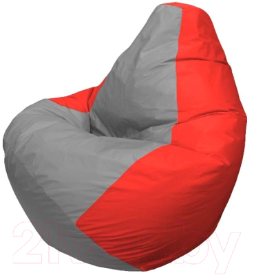 Бескаркасное кресло Flagman Груша Макси Г2.1-332 (серый/красный)