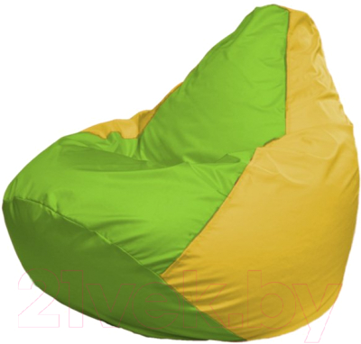Бескаркасное кресло Flagman Груша Мега Г3.1-167 (салатовый/желтый)