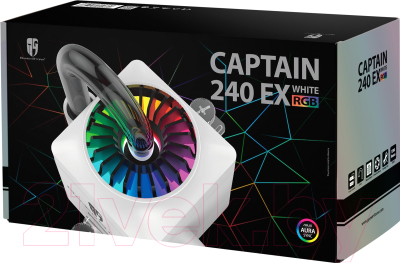 Кулер для видеокарты Deepcool Captain 240EX RGB (DP-GS-H12L-CT240RGB-WH) (белый)