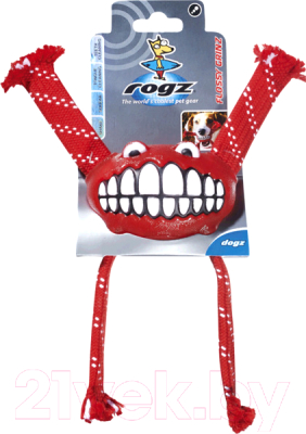 Игрушка для собак Rogz Grinz Flossy Small / RFGR01C (красный)