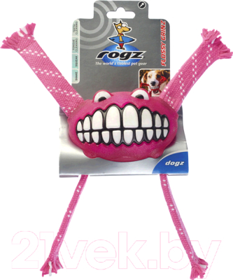 Игрушка для собак Rogz Grinz Flossy Small / RFGR01K (розовый)