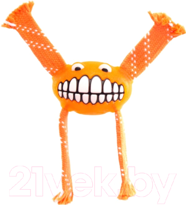 Игрушка для собак Rogz Grinz Flossy Small / RFGR01D (оранжевый)